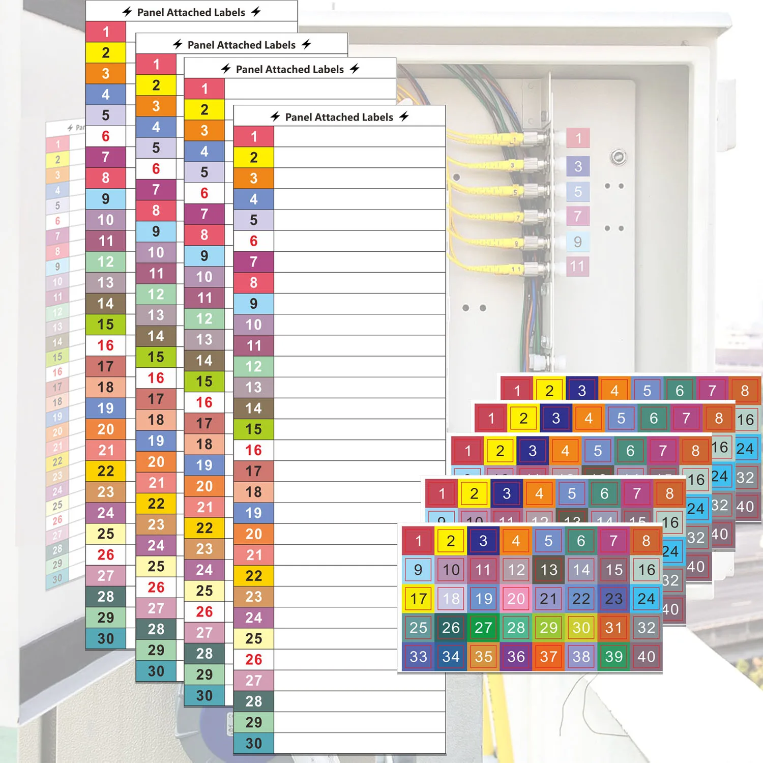 Circuit Breaker Label Sticker, Electrical Box Sticker Numbers,Circuit Breaker Labels,Home Office Electrical Panels Label Sticker
