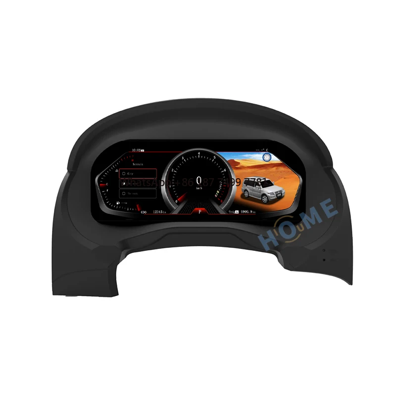 

12.3" Instrument Cluster for . Pajero 2008-2018 Digital Dashboard Panel Virtual CockPit LCD Speedometer GPS Navigation