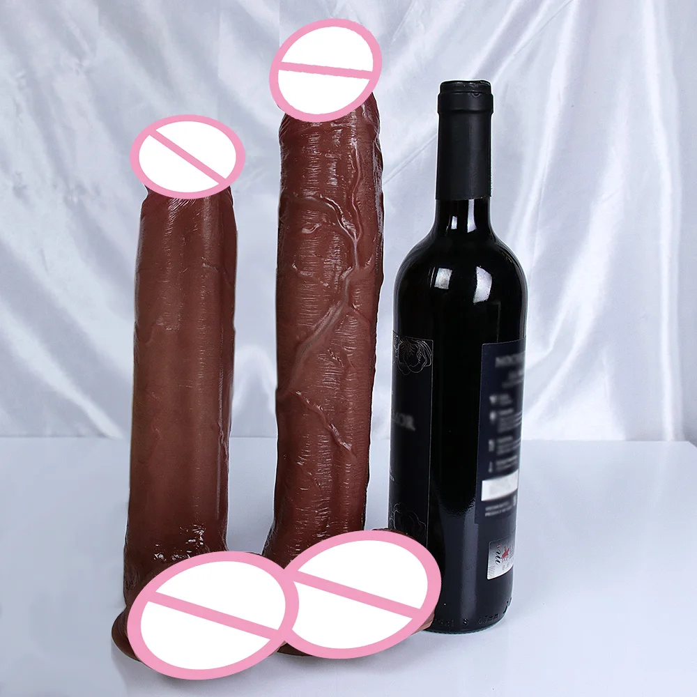 32cm Huge Dildo Realistic Cock for Women Anal Sex Toy Huge Big Fake Penis with Suction Cup Flexible G-spot Curved Shaft and Ball