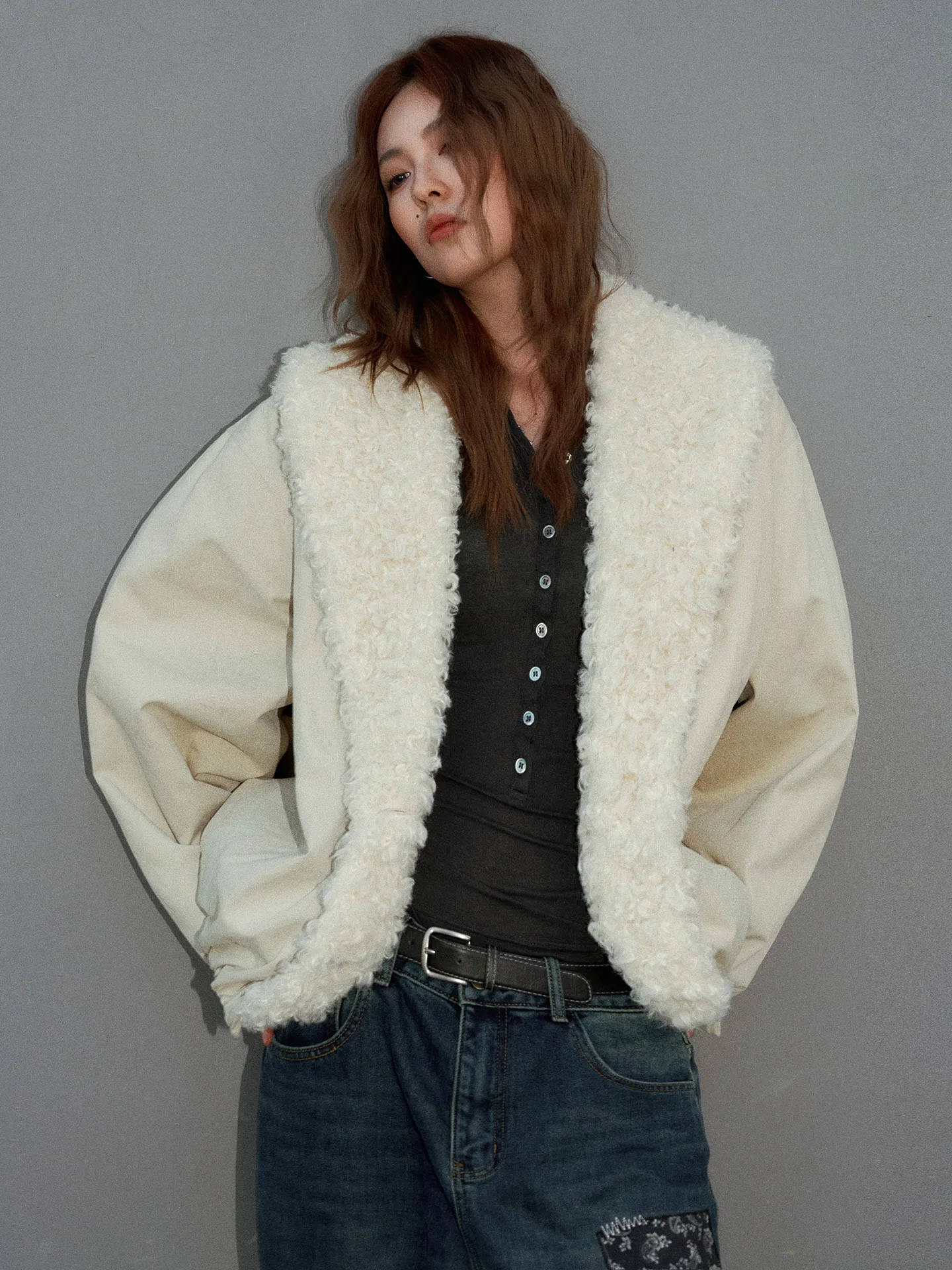 

Женское пальто Loeband Iceland Night Original Lazy Sle из овечьей шерсти, винтажное, ретро, хлопковое, короткое, верхняя одежда