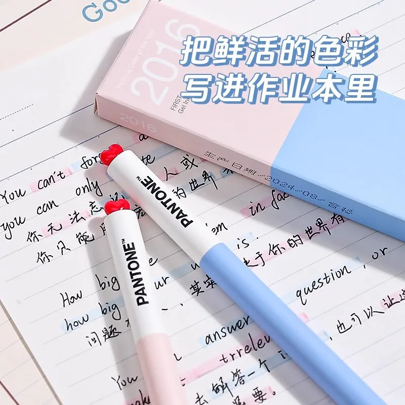 أقلام حبر جل جديدة من كاكو بانتون، جودة عالية 48 ° زاوية منخفضة مزدوجة الكرة بنك الاستثمار القومي فائقة النعومة مضحك القلم الأطفال الابتكار الملحقات #6