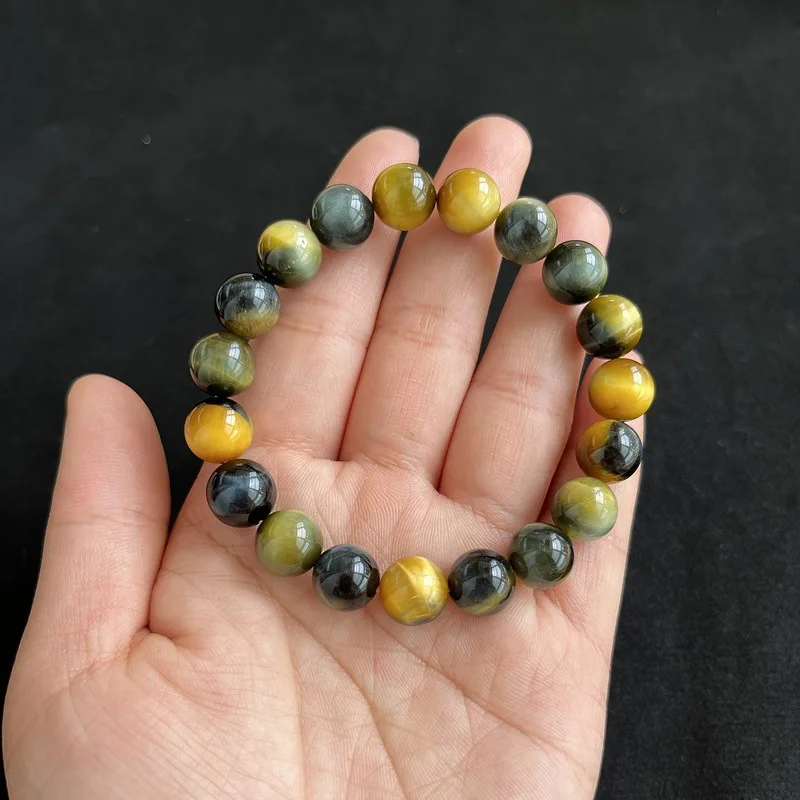 Natural Tiger Eye' Stone Single Circle Men's and Women's Bracelets Color