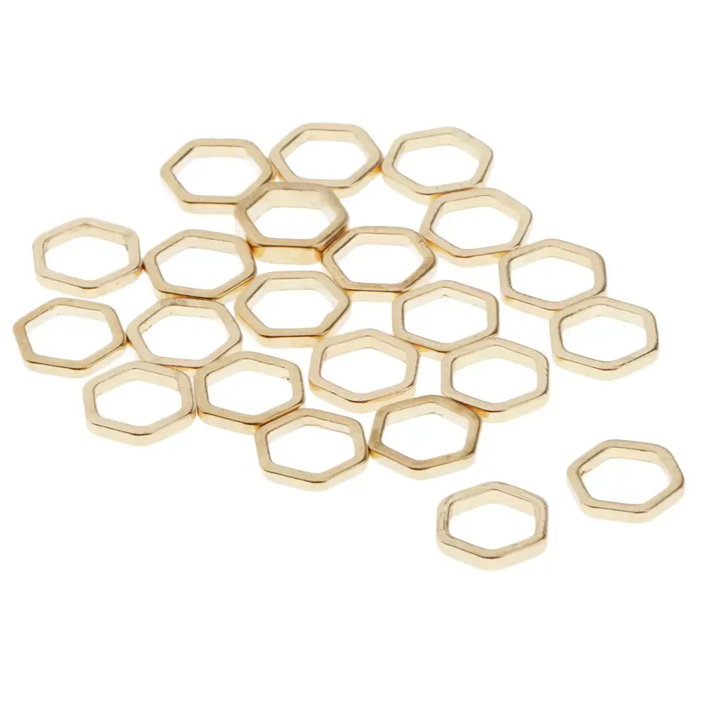 Jewelry Making Charms Metal Ring Pendants KC Gold White K Loose Spacer Beads DIY Craft Accessories for Earrings