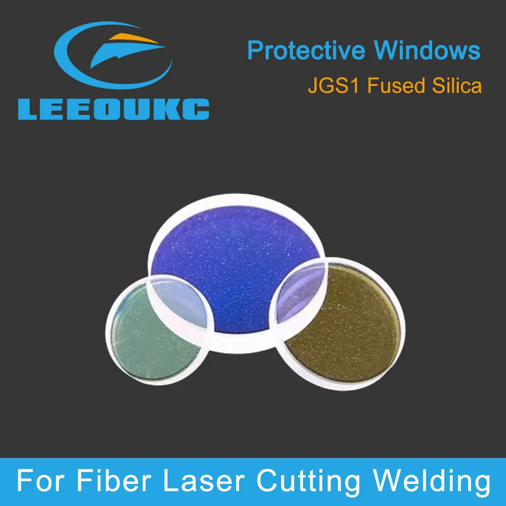 LEEOUKC Fiber Laser Protective Windows Dia 18/20/27.9 For Raytools Bodor WSX Laser Cutting Head and Welding Laser Lens