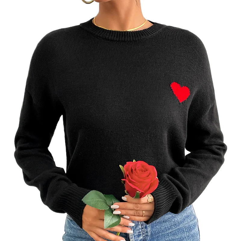 

Round Neck Sweater Autumn and Winter New Casual Versatile Loose Knit Sweater