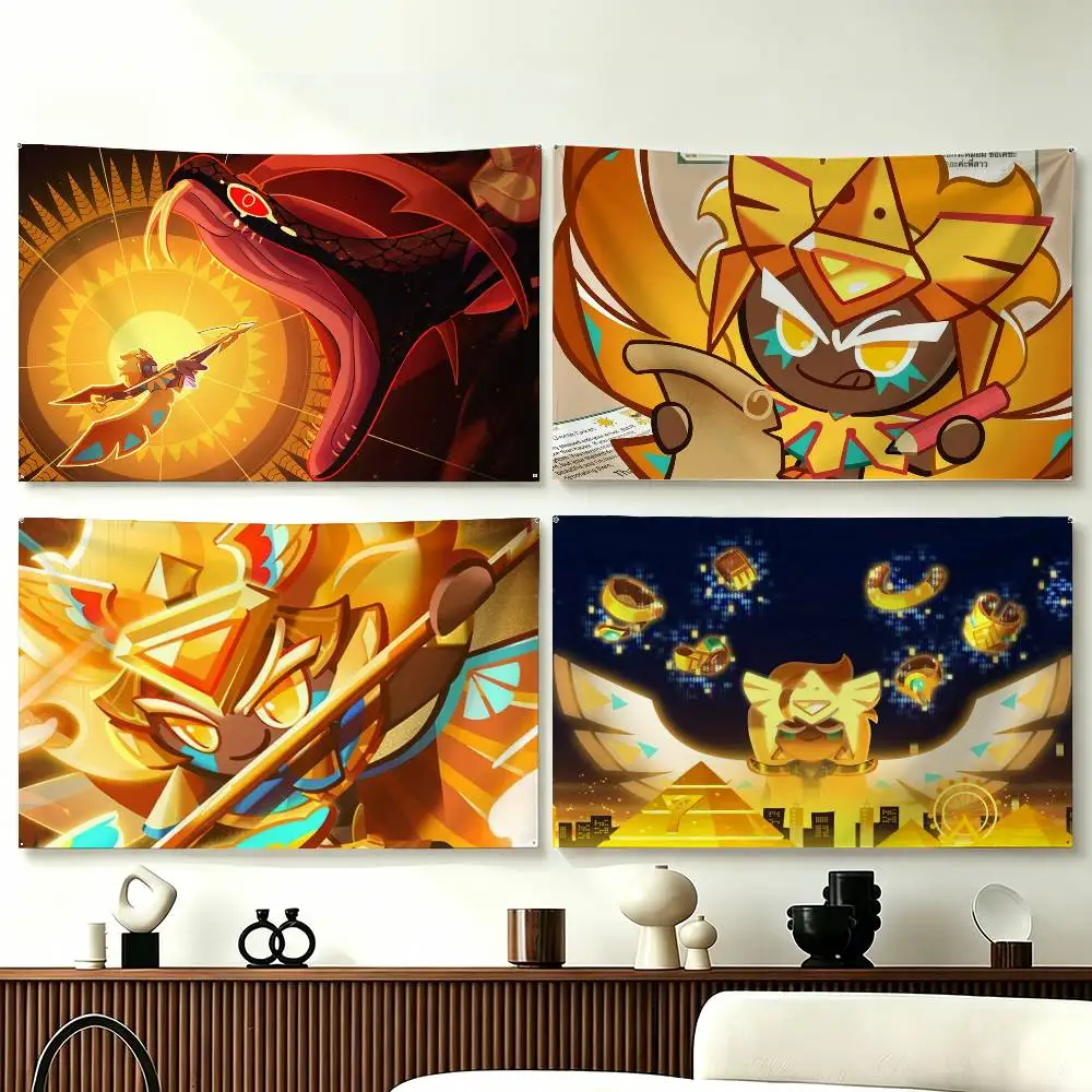 

G-Golden C-Cheese C-Cookie Funny Flags for Bedrooms Home Decor Items Outdoor Decors Garage Decoration Flaga