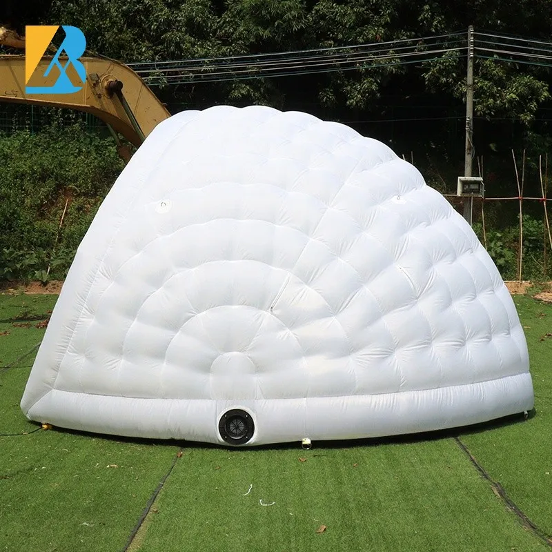 Custom Built 4 Meters White Inflatable Picnic Dome Tent for Party Event Rental Toys