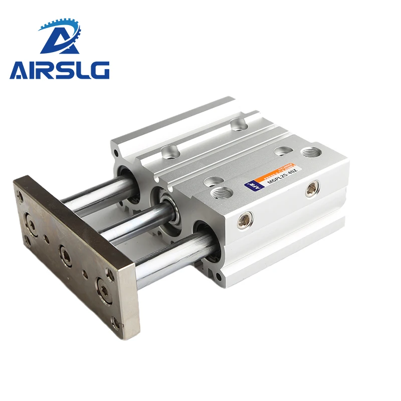 MGPL AFR Brand Pneumatic Compact Guide Cylinder MGPL12 MGPL16 MGPL20 MGPL25 MGPL32 MGPL40 MGPL50 MGPL63 MGPL80 Stroke 10-400MM