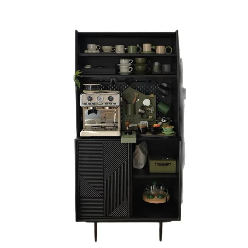 

Light luxury modern sideboard, solid wood against the wall, integrated Nordic living room display