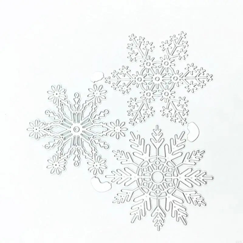 

Snowflake Embossing Die Cuts Templates for DIY Scrapbooking Album Q5WC