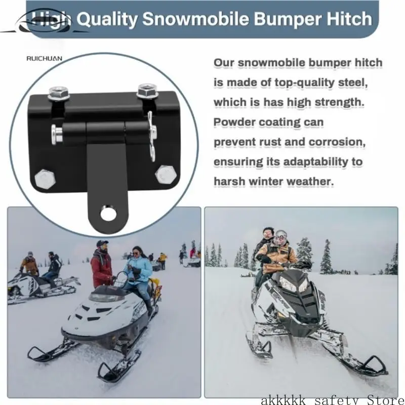 

XXFF Iron Snowmobile Trailer Hitch set Universal Snowmobile Accessories for Easy Installation and Long Lasting Durability