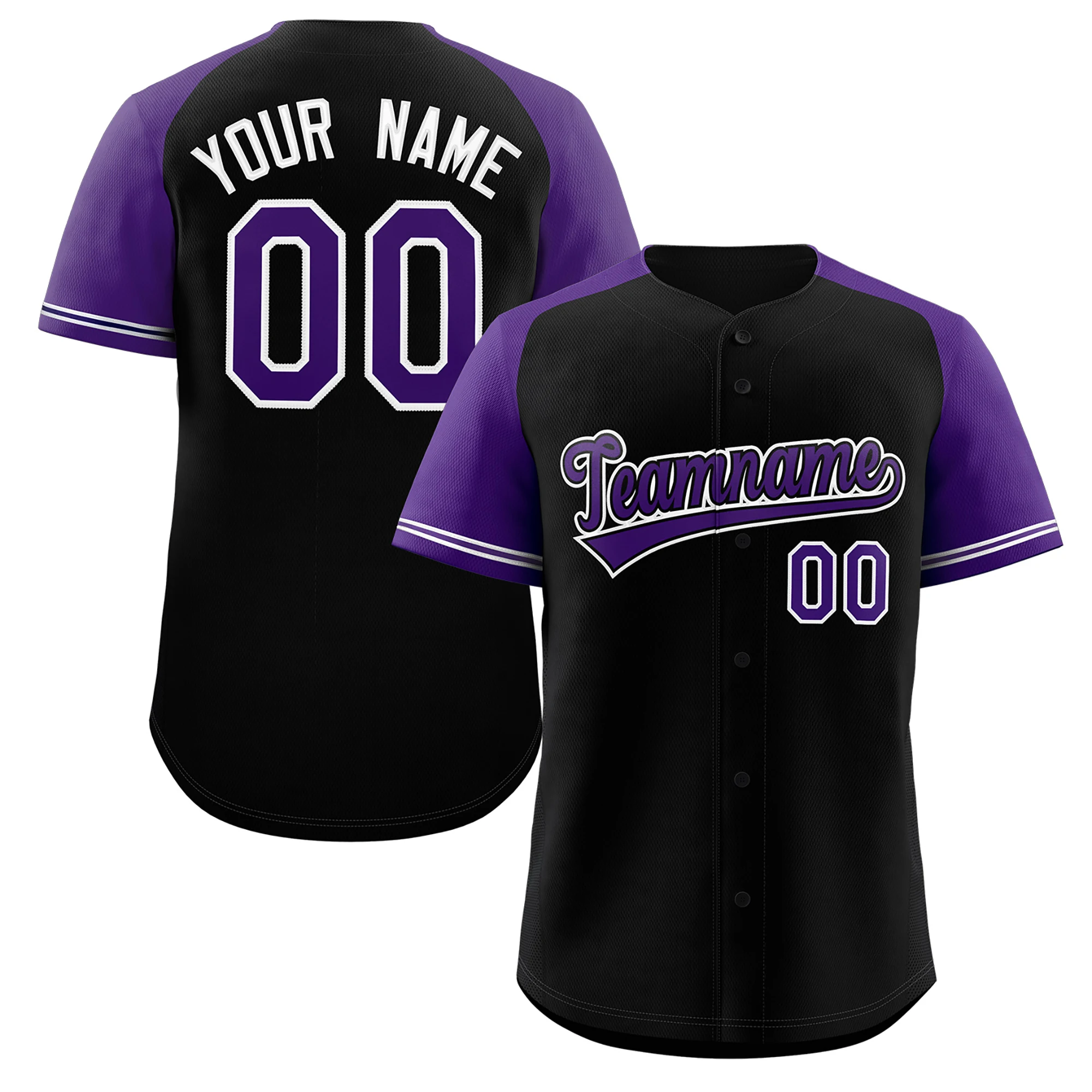 Custom Baseball Jersey Raglan Sleeves Printed Team Name Number Game Jersey Baseball T-Shirt for Men/Women Training  Jersey