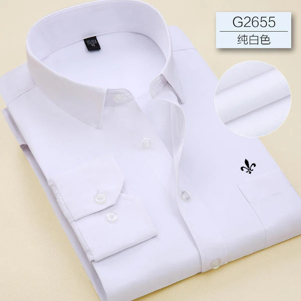 Camisa masculina S-7xl clássica de vestido Manga Longa, bolso regular, พอดี, เป็นทางการ, negócios, trabalho, escritório, Casual,