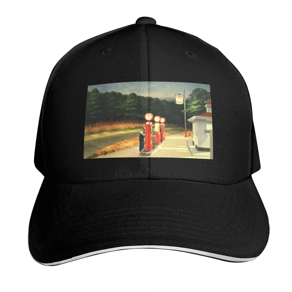 Edward Hopper Gas 1940 Baseball Cap Low Profile Unstructured Unisex for Men Women Outdoor Golf Running Hiking