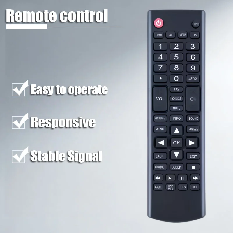 

New Replacement Remote Control for ONN TV Compatible with Models 100002458 100002460 100002461 100002430