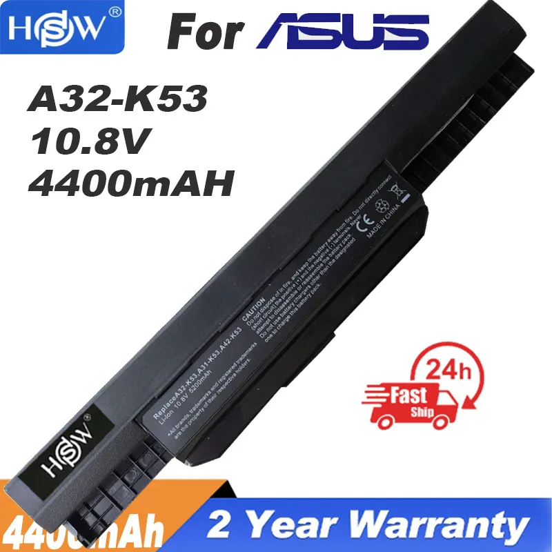 

New 6CELL laptop battery for ASUS X54C X54H X54HR X54HY X54L X54LY Laptop A41-K53 A32-K53 6 cells K53