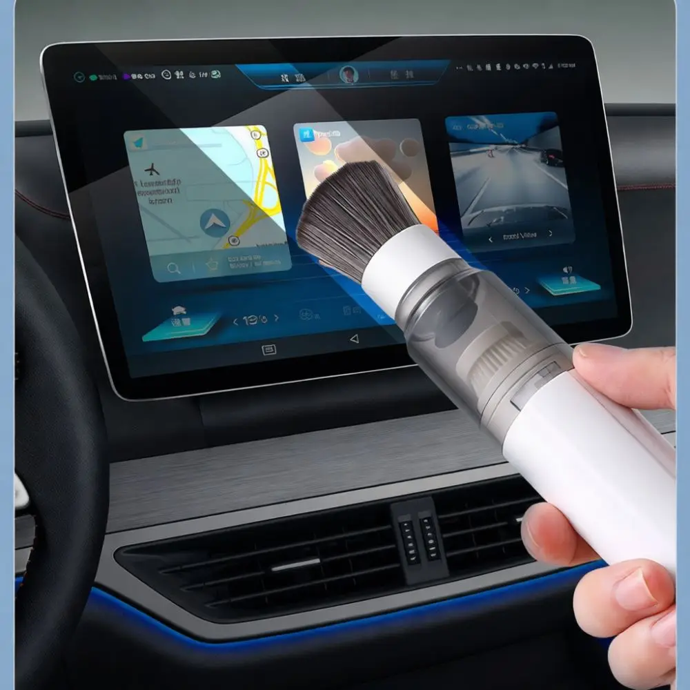 Wireless Portable Desktop Vacuum Cleaner Compact Handheld Dust Removal Tool For Keyboard Computer Car Interior Cleaning Device