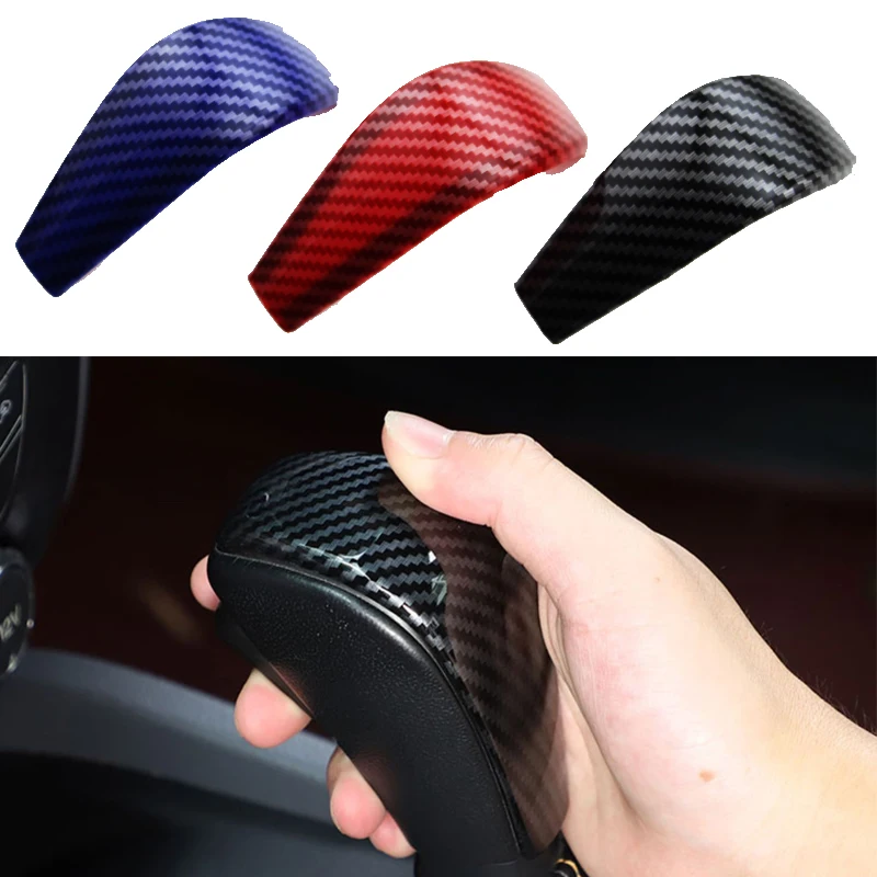 

ABS carbon fibre for Ford Ranger Raptor Everest Endeavour 2015 - 2018 2019+ Gear Head Shift Knob Protection Cover Sticker