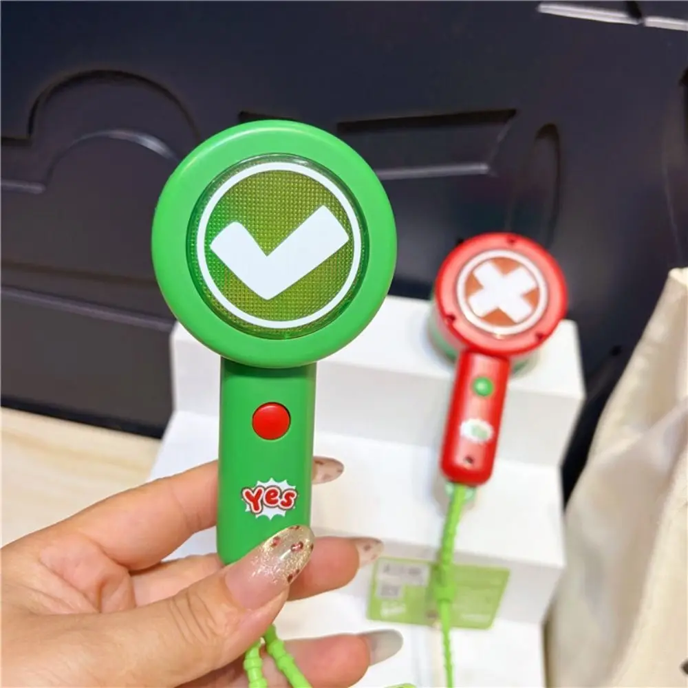 Double-Sided Handheld Response Card Vocal and Light Interactive Button Control Both Side Voting Paddles Red Green Electronic