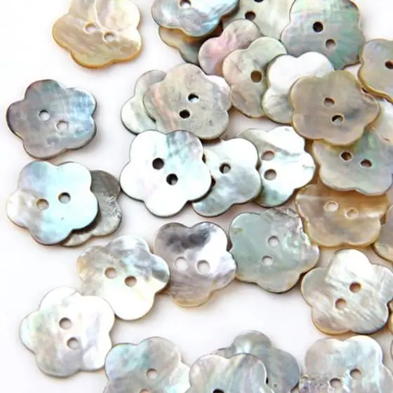 

B13C 100x15 мм Жемчужные пуговицы Перламутровая ракушка Цветочная пуговица