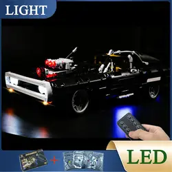 RC DIY LED Light Kit For LEGO 42111 Technic Dom's Dodge Charger Building Block Set（Only LED Light,Without Blocks Model）