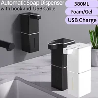 Dispensador de jabón con Sensor automático sin contacto, inducción inteligente montado en la pared, limpieza de manos, lavadora para cocina y baño