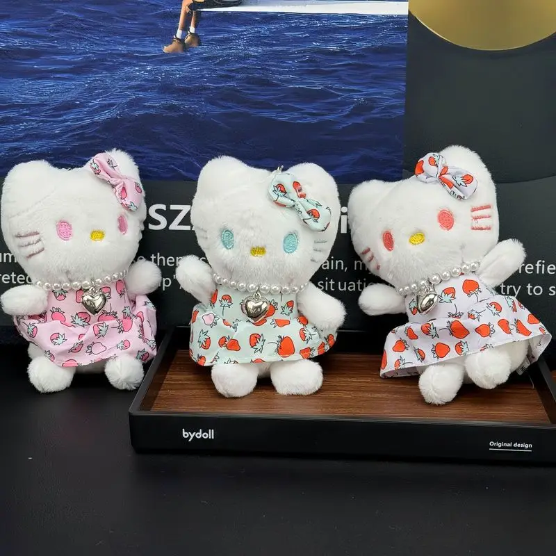 

аниме Hello Kitty Плюшевая кукла Брелок девушка Сумка-подвеска Цветочная юбка Китти украшение полипропиленовая хлопковая начинка Игрушка Аксессуары Подарок