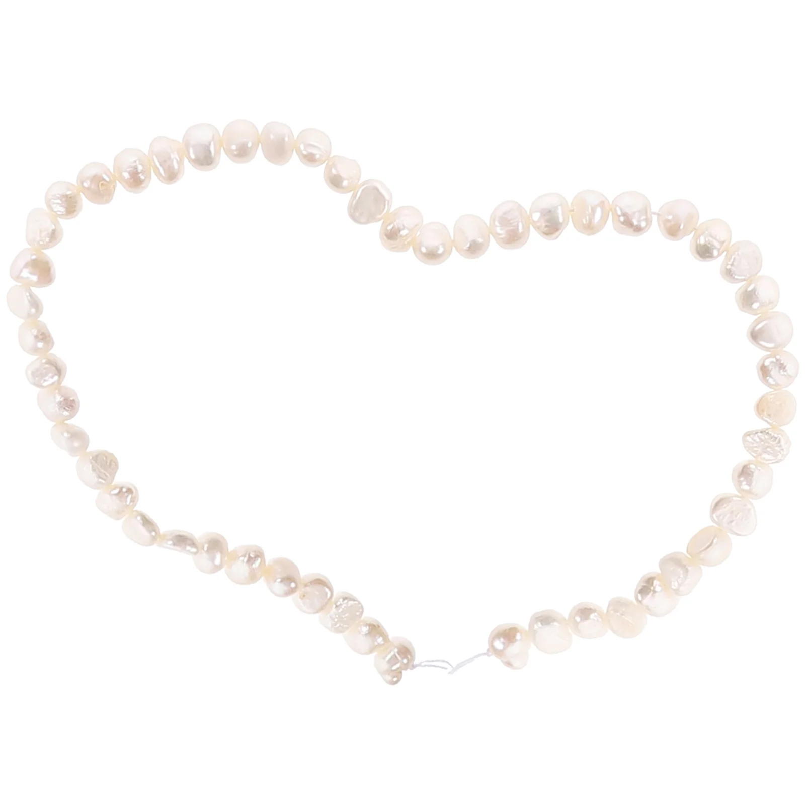 1 String of Unique Shape Pearl Bead Handmade Jewelry Spacer Bead Bracelet Natural Pearl Charm DIY Jewelry Making Supply