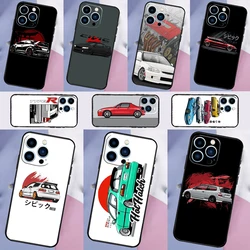 JDM Type R Civic Sport Car Phone Case For iPhone 16 15 14 Pro Max 11 12 13 Mini XR X XS Max Plus Cover