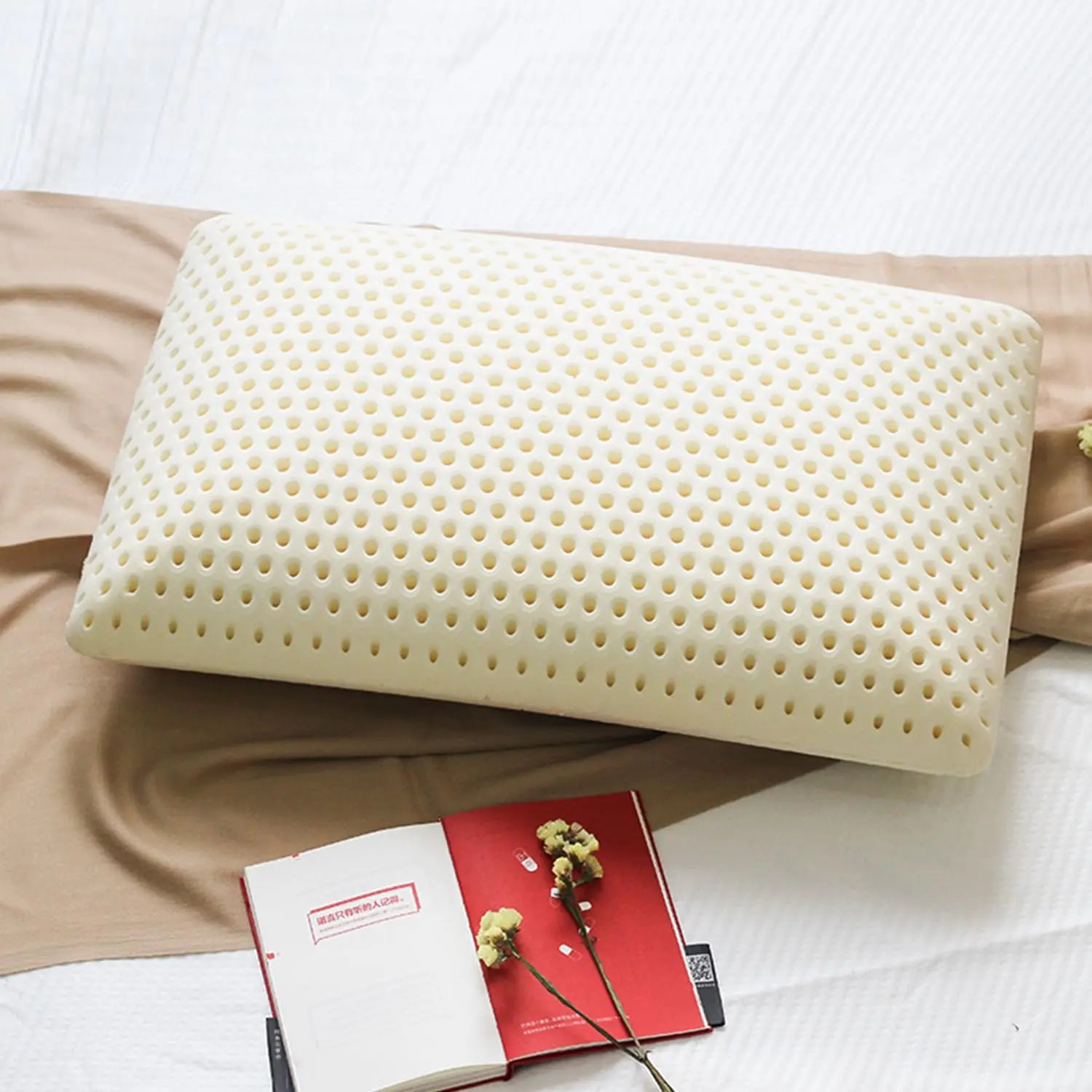 

Talatex Talalay 100% Natural Premium Latex Pillow, Helps Relieve Pressure, No Memory Foam Chemicals, Perfect Package Best Gift