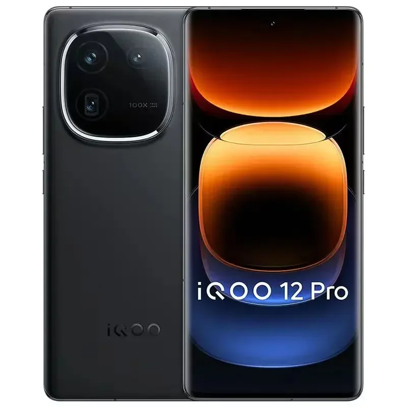 iQOO 12 Pro 5g RAM 16GB ROM 256GB 6.78 بوصة أندرويد 16PM 64PM شاشة كاملة التعرف على بصمات الأصابع هاتف مستعمل