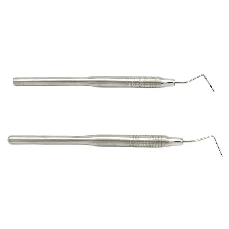 Alat periksa gigi, instrumen mulut gigi Stainless Steel Probe CPI kodotal 1-10 1-15