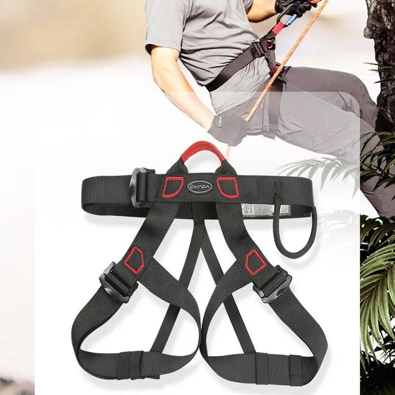 Rock Climbing Harness Lightweight Adjustable Waist Safety Pants Multi-functional Professional Climbing Gear Outdoor Rappelling