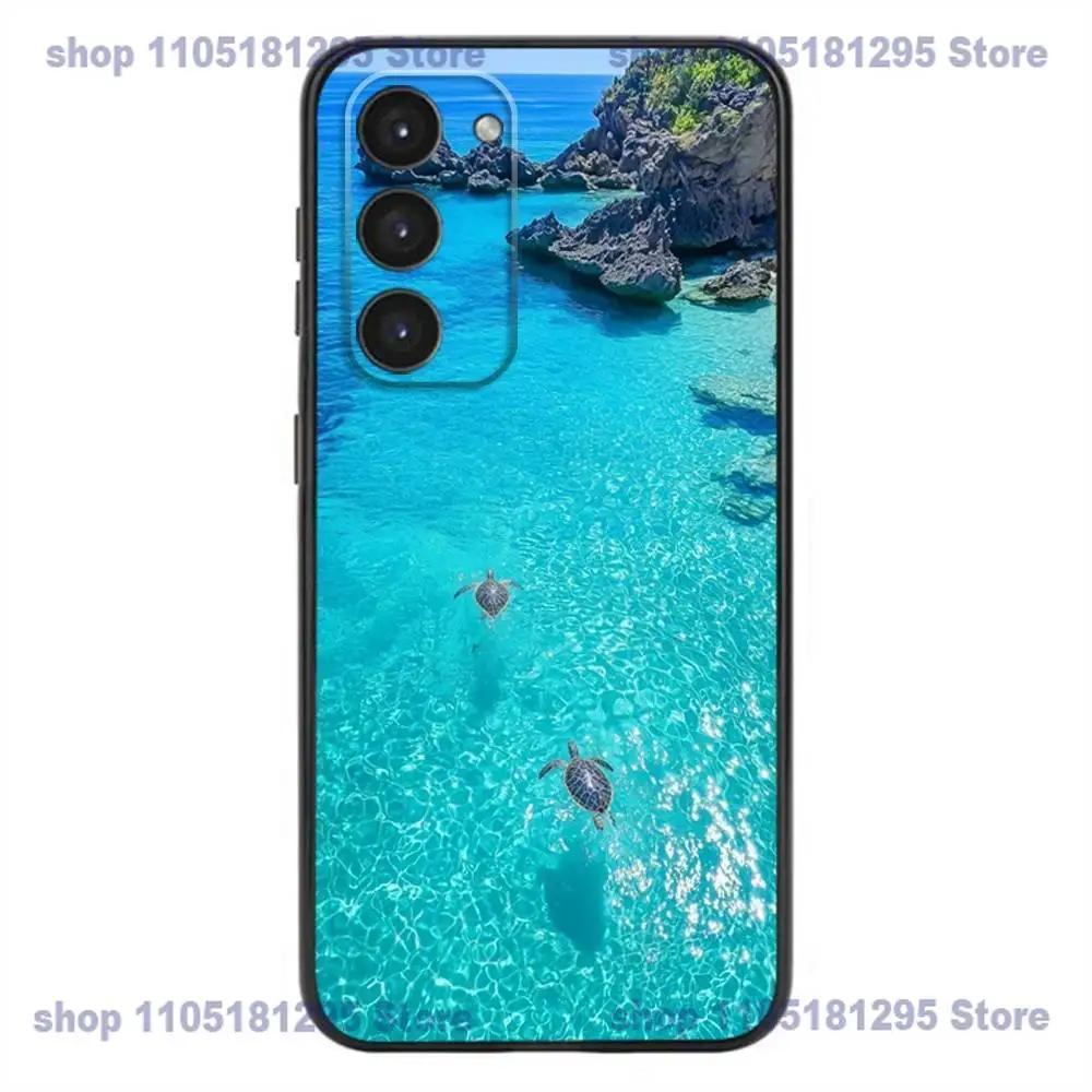 حافظة هاتف كيب فيردي لهاتف سامسونج جالاكسي A32,21s,22,31,52,53,72,73,Note20,8,9,10 غطاء أسود من السيليكون الناعم #5