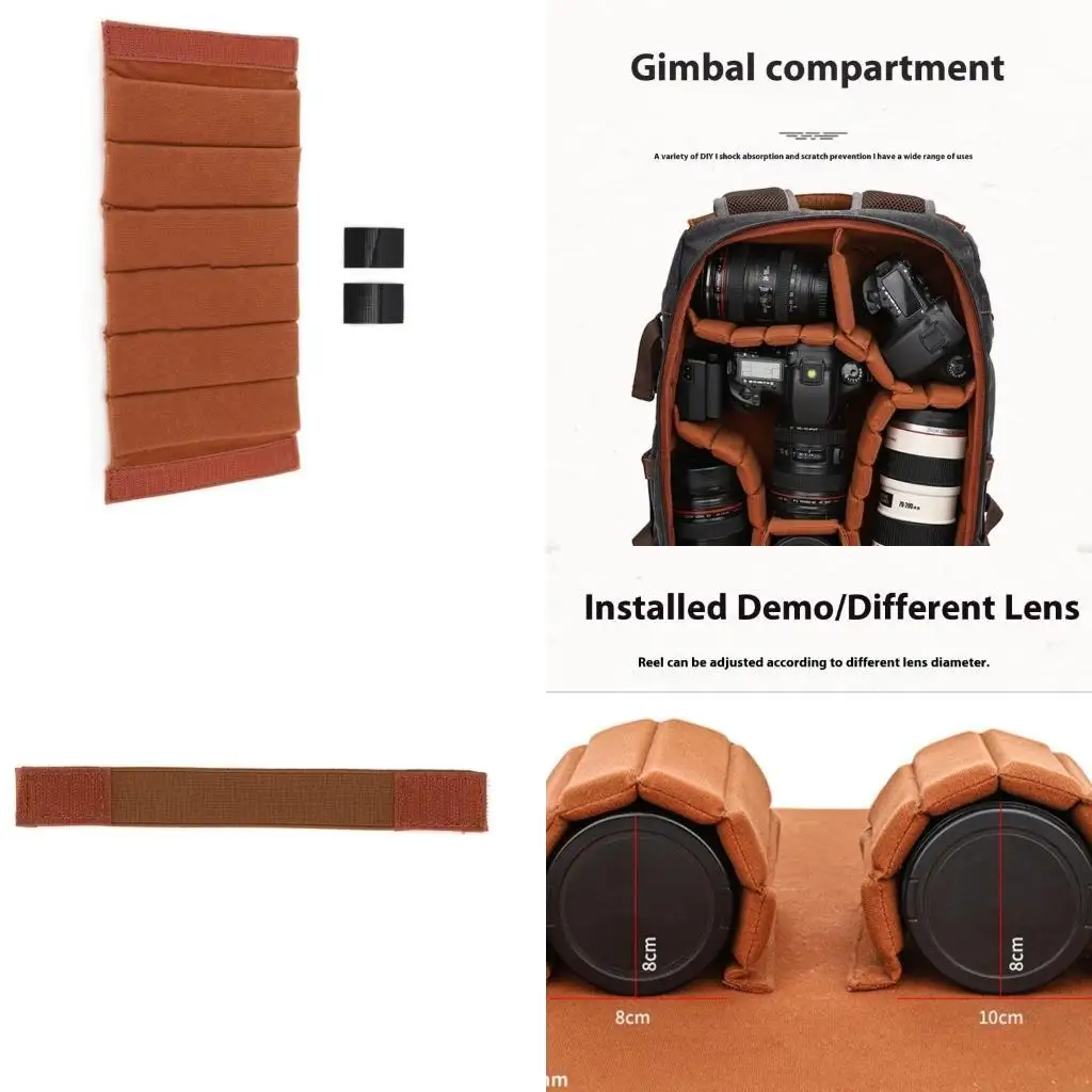 193A Durability Camera Storage Bag Partition Divider for Commuting Photographers Commuters Friendly Insert Protections for Bag