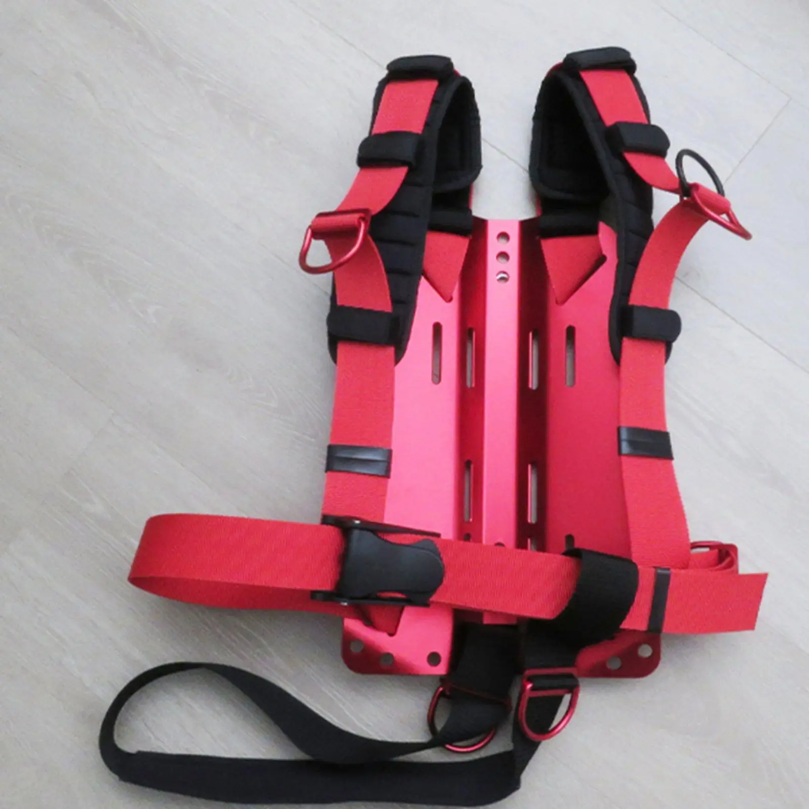 Aluminum Backplate Diving Harness System Lightweight Scuba Diving Gear with Secure Straps for Underwater Use