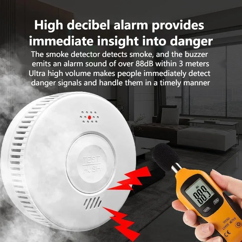 Unabhängiger Typ Rauchmelder, Feuerpräventionssensor, kommerzieller Heimgebrauch, Erkennung, Tropfalarm, Anti-Rauchsensor
