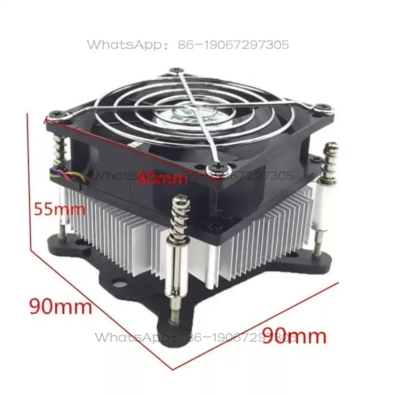 1155X/1501151I5ii7cpu Radiator 4-wire Speed Regulation Temperature Control Silent Copper Core Desktop Fan