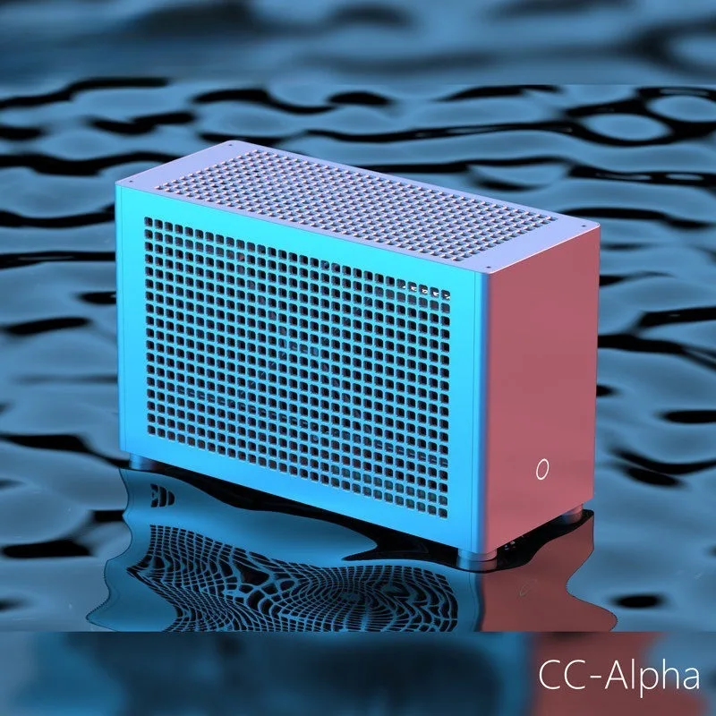 Small Form Factor Masterpiece – CC-Alpha 8.5L ITX Case – T6061 Aluminum, Hard Anodized, SFX PSU, 48mm GPU, CNC Machined