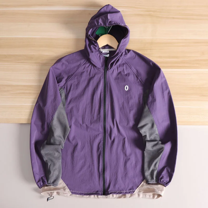 

Outdoor Breathable Qui Dry Sun Protection Lightweight Hooded Casual Comfortable Summer Men's Woven Me Jaet