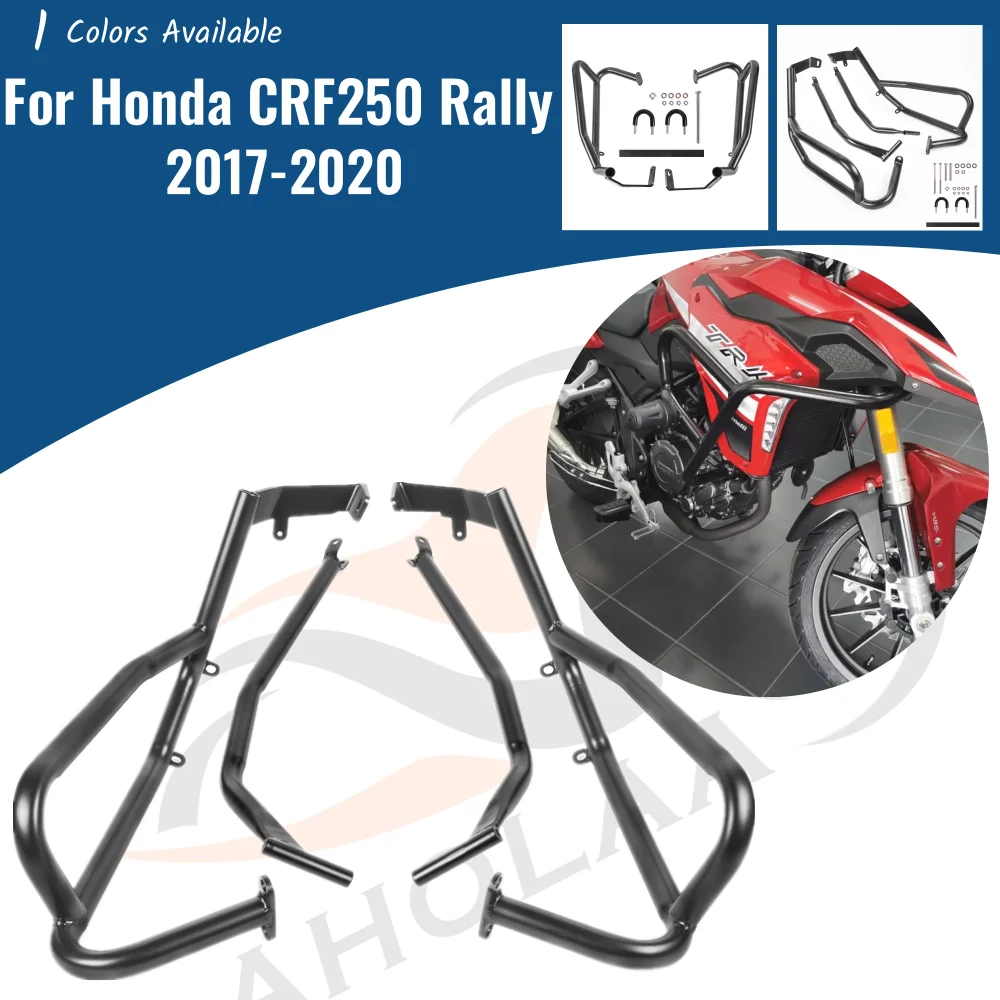 

Motorcycle Crash Bar Engine Guard Fall Protection For Honda CRF250 CRF 250 Rally 2017 2018 2019 2020 Bumper Accessories