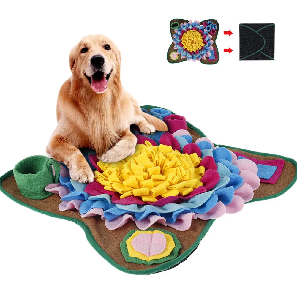 Dogs Snuffle Mat Pet Leak Food Anti Choking Mat Cat Dog Training Blanket Nose Work Toy Pet Slowing Feeding Intelligence Mat