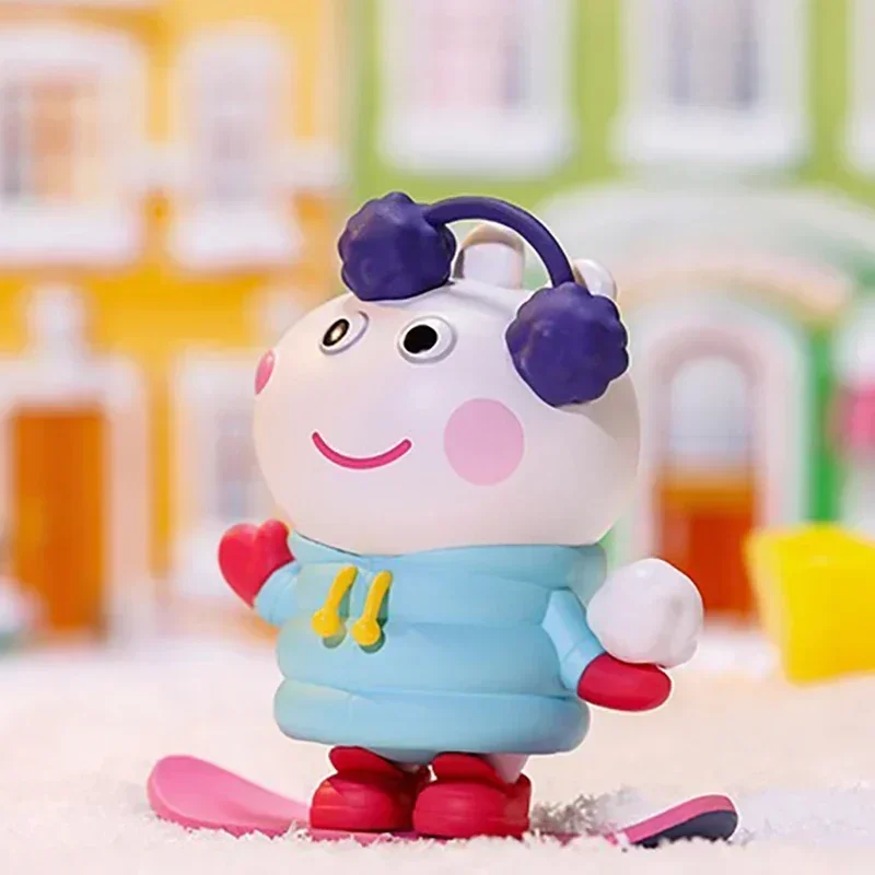 البوب مارت بيبا خنزير الأسرة الاحتفال سلسلة صندوق الغموض-حقيبة أعمى تخمين لعبة لطيف أنيمي الشكل دمية الحلي هدية