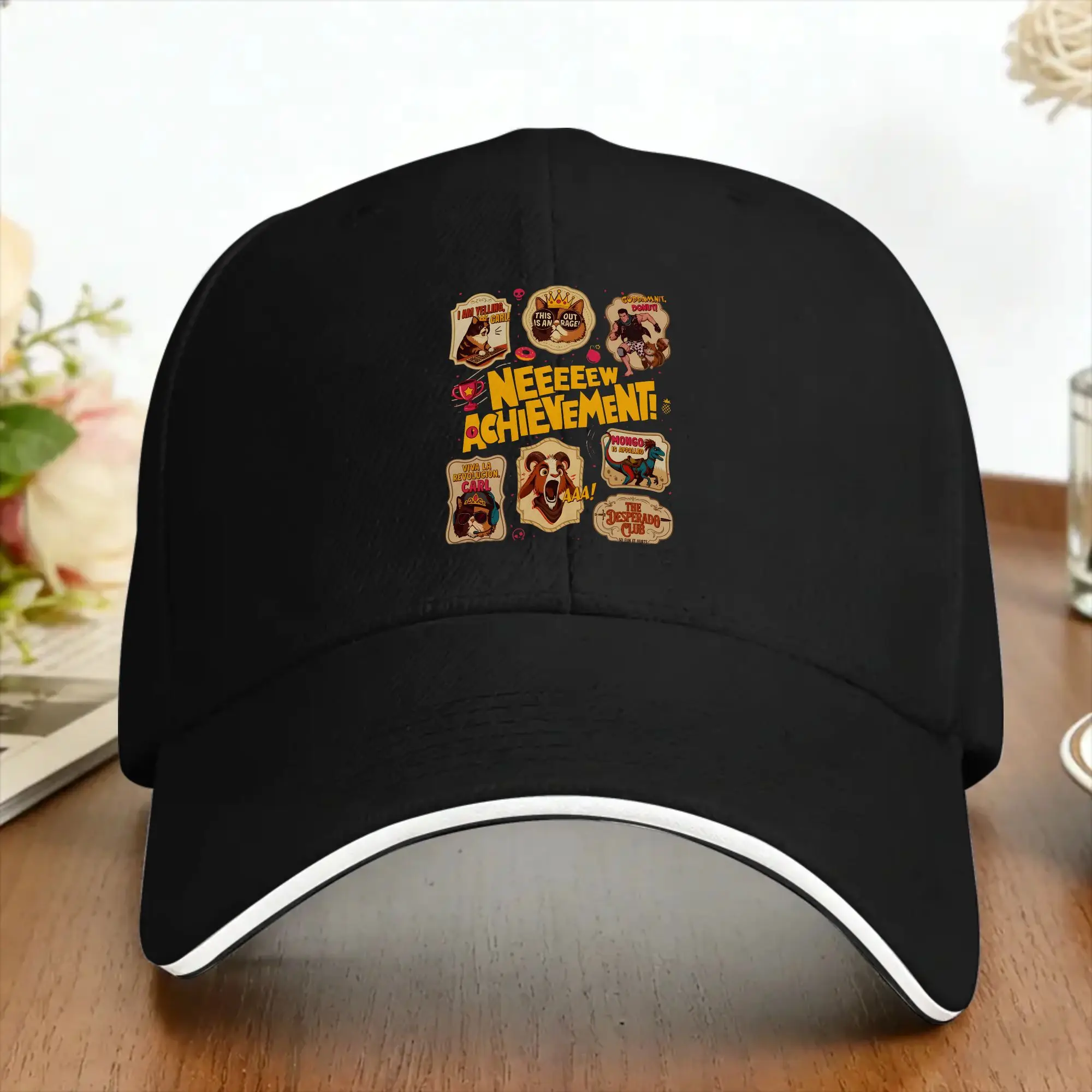 Dungeon Crawler Carl New Achievement Stickers Casual Baseball Cap Summer Trucker Hat Sun-Proof Hip Hop Hats Baseball Caps