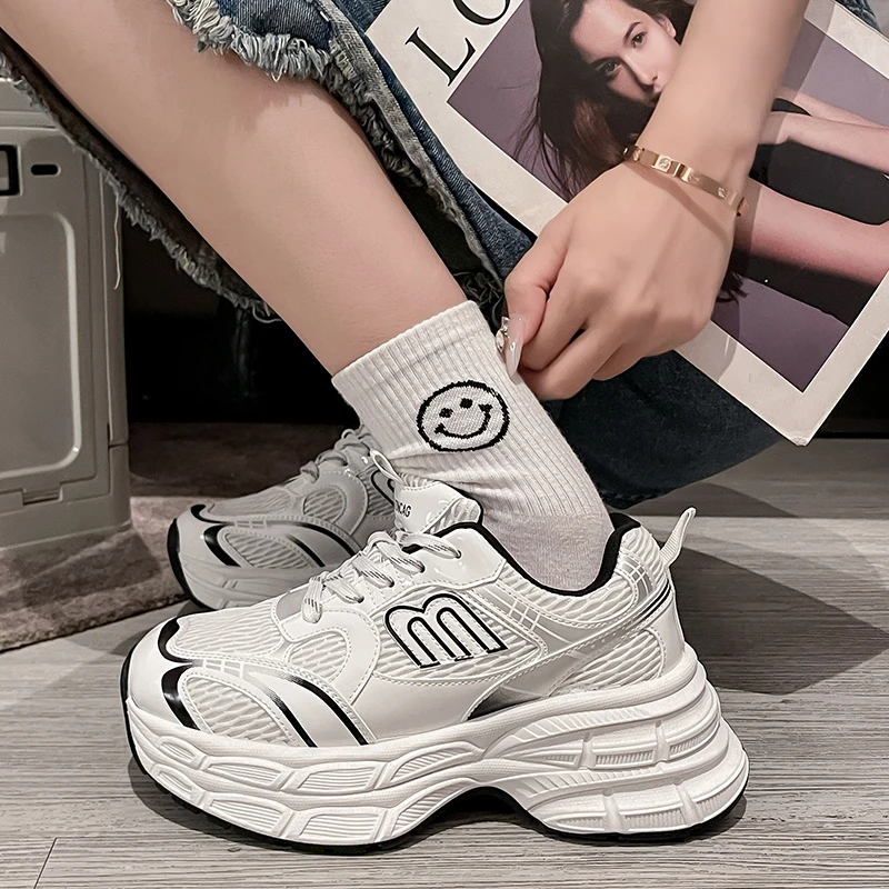 Soft Soles Step on Poo Feeling Light Breathable Sports High Appearance Level Casual All-match Comfortable Non-slip Women's Shoes