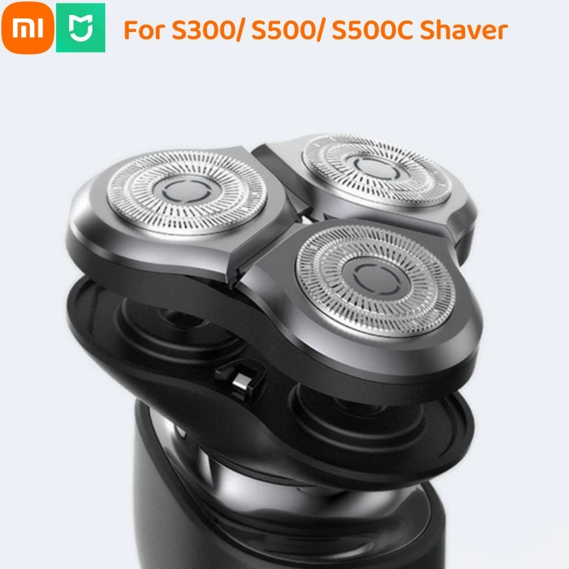 Оригинальное лезвие для электробритвы Xiaomi, стальная режущая головка для электробритвы Xiaomi Mijia S500 S300, двухслойная бритва, сменное лезвие