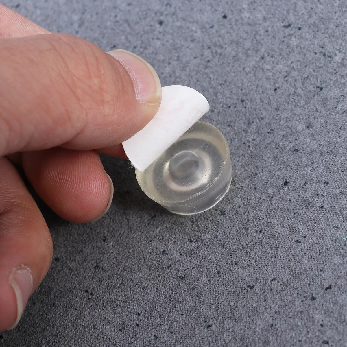 

12Pcs Clear Self-Adhesive Door Knob Bumpers 22x10mm Wall Protector for Doors Cabinets Fridges Speakers Subwoofers Bumper Pads