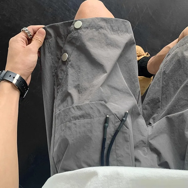 

Cleanfit Qui Dry Workwear orts Men's Summer Design Sense Rivet Straight Leg Breathable Casual Pants Faionable Youthful ...