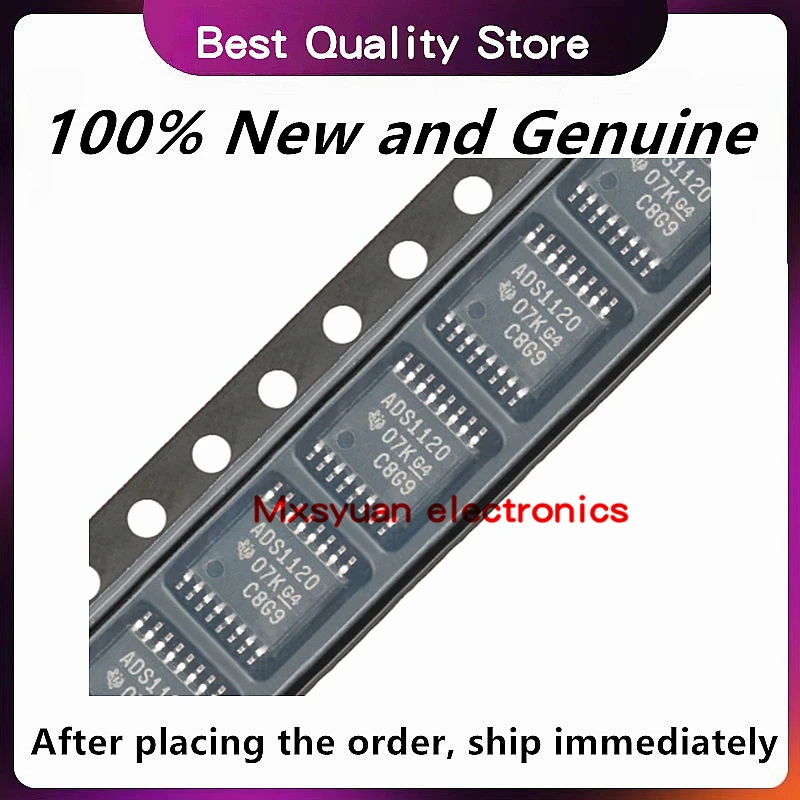 

10 шт./лот, оригинальные ADS1120IPWR ADS1120IPW ADS1120 TSSOP16, 100% новые и оригинальные