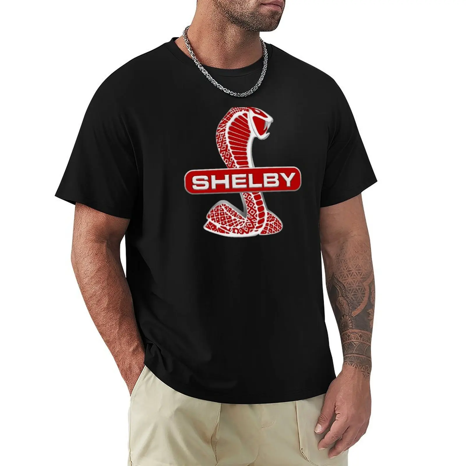 

Shelby Cobra Car T-Shirt cotton man t-shirts Anime t-shirt men clothing